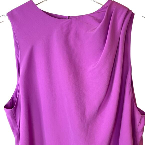 Abercrombie & Fitch High-Neck Column Midi Dress in Orchid Size Large - Picture 7 of 16